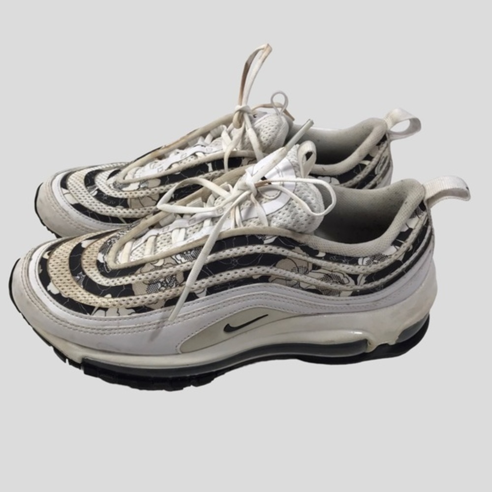 Nike Air Max 97 SE Floral Black White Women Size 6 EU 36.5